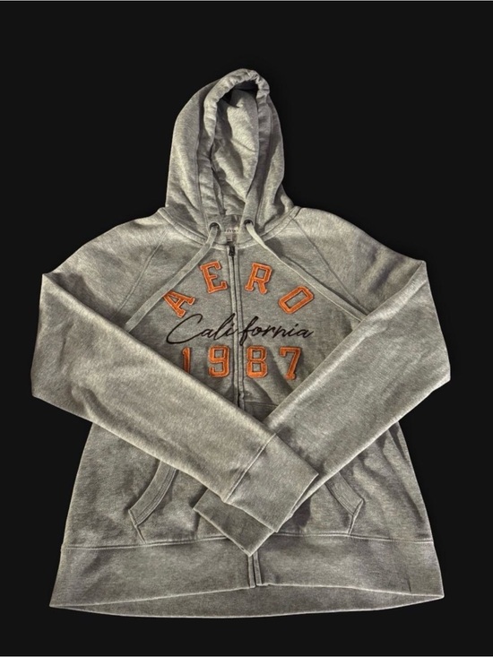 Aeropostale Jackets & Blazers - Aeropostale Light Gray Zip Hoodie